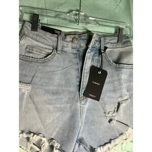 Forever 21 High Rise Curvy Fit Blue Cutoff Shorts| Size 25